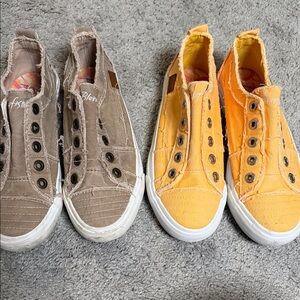Blowfish Sneakers - Tan and Yellow